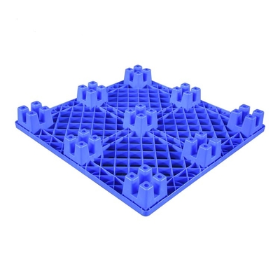 Páletes plásticas Nestable do HDPE azul carga 1100 x 1100 600Kg dinâmica para médico