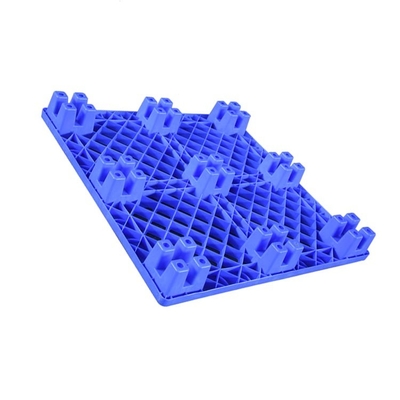 HDPE azul Nestable das páletes plásticas de 600Kg carga dinâmica 1100 x 1100 para médico/alimento