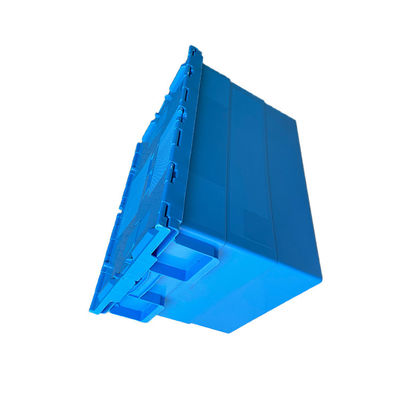 Pálete plástica ESD do HDPE azul de ISO9001 600x400 para a casa do movimento que armazena arquivos