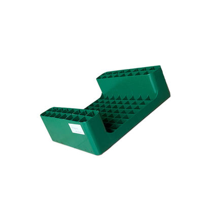 Pálete plástica verde Nestable do armazém 450x350 dos PP para o porto