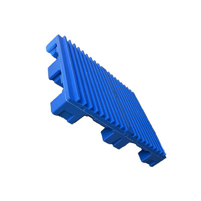O dobro plástico da logística das páletes 4000Kg do HDPE 1060x750 Rackable enfrentou