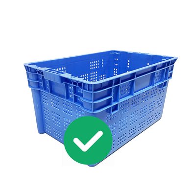 Da carga empilhável das caixas 70Kg do armazenamento do marisco do HDPE dos PP do Virgin caixas plásticas Nestable