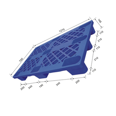 HDPE estático instantâneo do fechamento 1500Kg da pálete plástica do armazém 1270x750