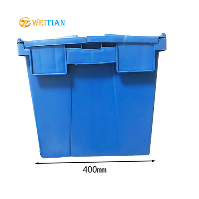 O HDPE logístico plástico 60L da caixa ISO9001 uniu recipientes da distribuição da tampa