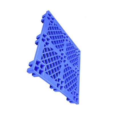 Pálete plástica Nestable 1100 x 1100 x 145 da carga estática da pálete 2000Kg do HDPE azul