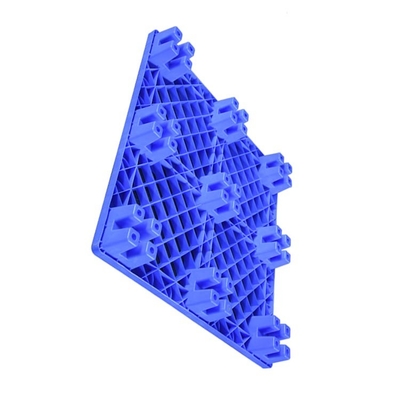 HDPE azul Nestable das páletes plásticas de 600Kg carga dinâmica 1100 x 1100 para médico/alimento