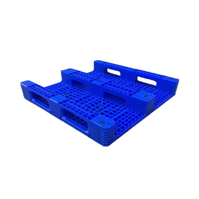Páletes plásticas do anti HDPE azul do deslizamento 1100 x 1100 x 155 para a fábrica/porto do alimento