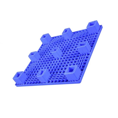 Pálete lisa da modelagem por injeção da grade azul do PE do HDPE 1000 x 1000 milímetros Nestable para a fábrica do alimento