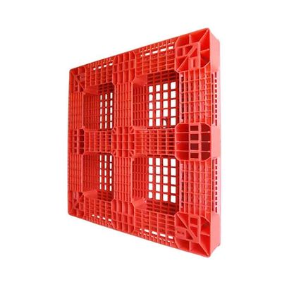 HDPE vermelho de 1100 x 1100 páletes plásticas industriais