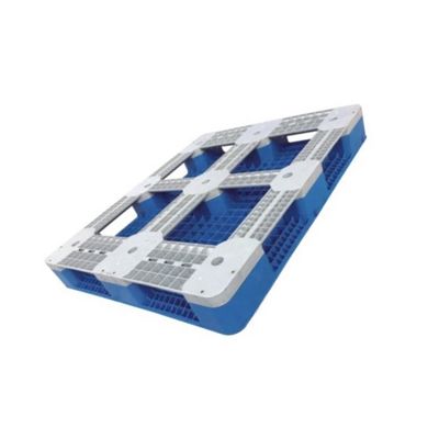 Parte superior exalada 120*100cm plástica industrial do azul da pálete do HDPE