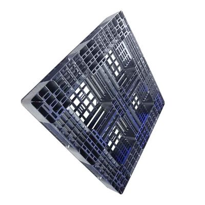 Carga 1100 x 1100 dinâmica plástica preta industrial da pálete 3T do polietileno