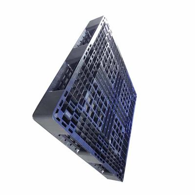 Carga 1100 x 1100 dinâmica plástica preta industrial da pálete 3T do polietileno