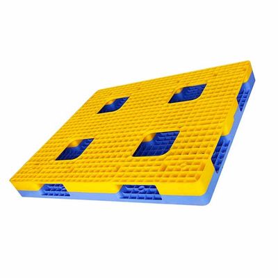 Páletes plásticas resistentes dos patins 27.3kg das páletes plásticas empilháveis do HDPE