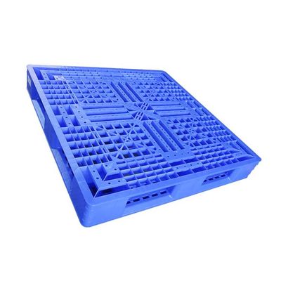 Único lado azul 1100 x 1100 páletes plásticas para o HDPE da armazenagem do armazém