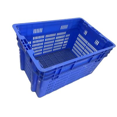 Tamanho interno empilhável das caixas 510x350 do armazenamento do fruto azul de 60*40cm