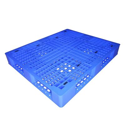 Pálete superior contínua plástica das páletes 1.2x1m Rackable do HDPE para a carga de estática do armazém 0.8T