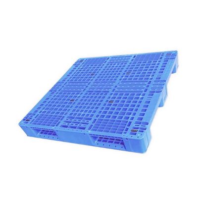 pálete plástica empilhável 2.5T dinâmico 13.8Kg azul do HDPE 1100x1100