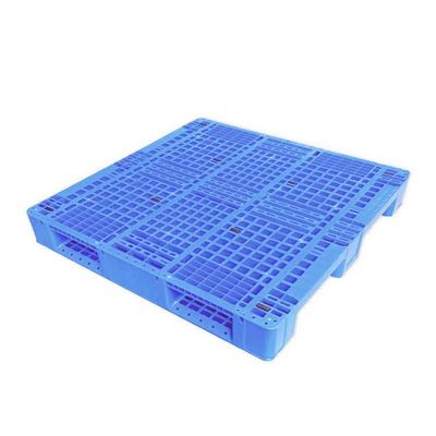 pálete plástica empilhável 2.5T dinâmico 13.8Kg azul do HDPE 1100x1100