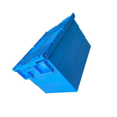 HDPE 600x400 empilhável que embala o plástico reciclável azul da caixa logística industrial