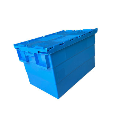 Pálete plástica ESD do HDPE azul de ISO9001 600x400 para a casa do movimento que armazena arquivos