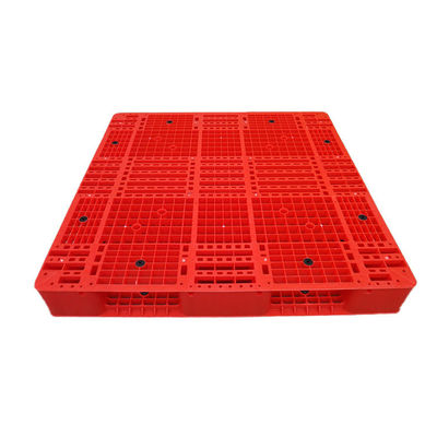 Pálete 1200x1200 6000Kg plástica empilhável vermelha higiênica do PE para o armazém