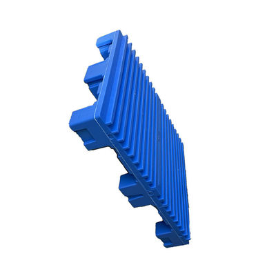 O dobro plástico da logística das páletes 4000Kg do HDPE 1060x750 Rackable enfrentou