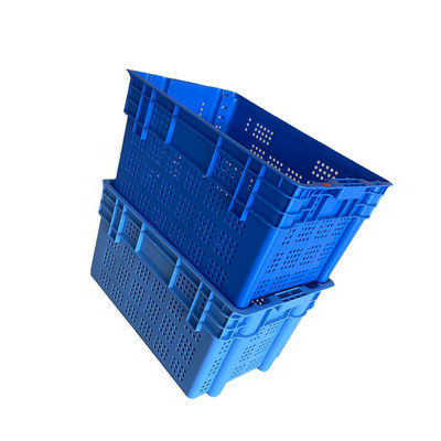 Fechamento azul movente vegetal reciclado da pressão 2Kg das caixas 600x400 do polipropileno