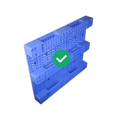 PE plástico Nestable das páletes 1300X1100 da carga 2T higiênica para a indústria alimentar
