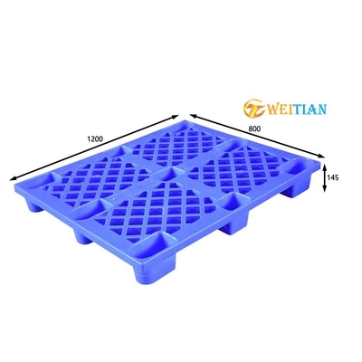 HDPE higiênico do Virgin da pálete da cara da plataforma 1200X800 pálete plástica empilhável do único