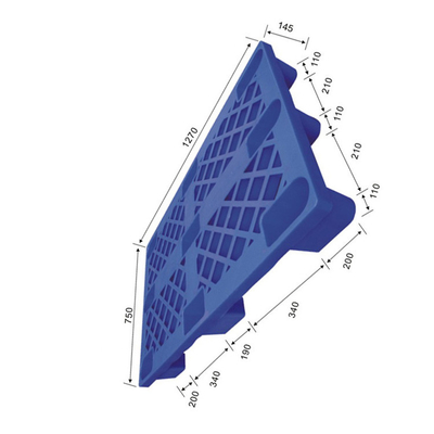 Punhos ergonômicos plásticos reusáveis portuários das páletes 1270x750 do HDPE