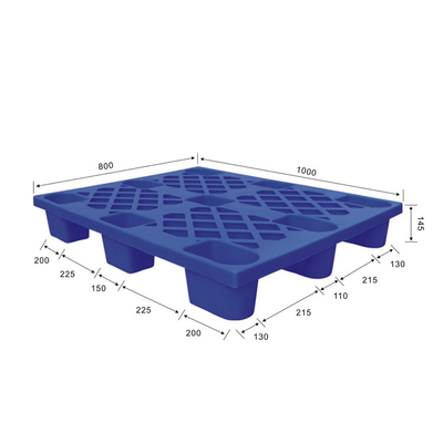 HDPE 1250X1050 dinâmico plástico Nestable higiênico das páletes 500Kg