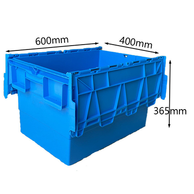 do HDPE movente plástico da carga 50Kg do armazém da caixa de 600x400x365mm caixas plásticas
