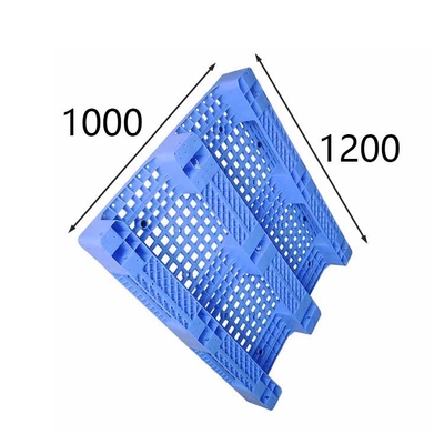 As páletes plásticas padrão de Rackable do Euro ventilam a única pálete enfrentada industrial