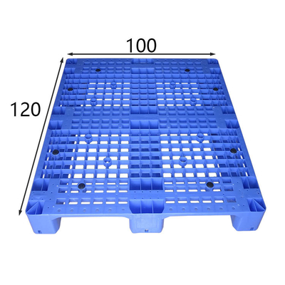 As páletes plásticas padrão de Rackable do Euro ventilam a única pálete enfrentada industrial