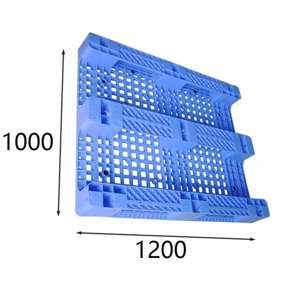 Páletes plásticas empilháveis ergonômicas carga 1200 x 1000 estática 5500 quilogramas para empilhadeiras